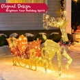 thumbnail image 2 of Joyfy 4 FT Reindeer Christmas Outdoor Yard Light Decorations,200 LED Lights Reindeer and Sleigh for Christmas Outside Lawn Decor,Warm White Light, 2 of 8