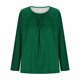 thumbnail image 5 of TaTaai Ladies Plus Size Loose Fit Solid Color Long Sleeve Crew Neck Tops Pleated Detail Casual Soft Comfortable Elegant Blouse For Women Daily All Season Gift, 5 of 5