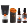 thumbnail image 1 of Dogface Deluxe Kit - Cepillo facial con luz roja para hombres Cerdas de silicona exfolian y limpian Ácido hialurónico Hidrata e hidrata Suero nocturno con retinol - Technobrush Wakeup Gel Day Boom & N, 1 of 4