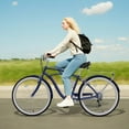 thumbnail image 2 of Lilypelle Beach Cruiser Bicycle, 7 Speed Bike with 24" 26" Wheel Fits Rider: 4'11"-6'2", Step Through Bikes for Commuting, Unisex, 2 of 10