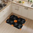 thumbnail image 2 of ODIKA 3'x5' Washable Area Rug Minimalist Music Retro Concentric Disc Motif Groove Vinyl Record Refined for Hallway, Laundry Room, Non-Slip, Flatweave, Easy Care, 2 of 7