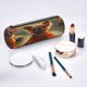 thumbnail image 2 of Disketp Maple Leaf Meditating Chihuahua Estuche Organizador de Lápices de Cuero, Estuche de Oficina con Cremallera para Bolígrafo y Lápiz, 2 of 6