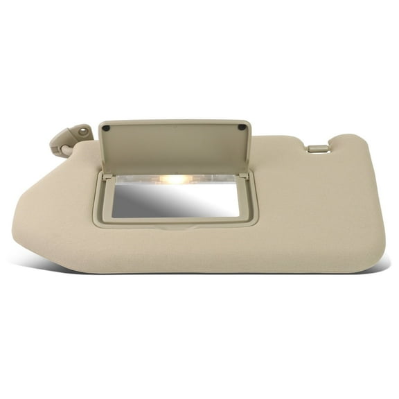DNA Motoring For 13-18 Pathfinder Infiniti QX60 Beige Driver Left Side Sun Visor w/Lamp