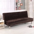 CHNGYDZ Soft and Luxurious Velvet Plush Armless Sofa Bed Cover