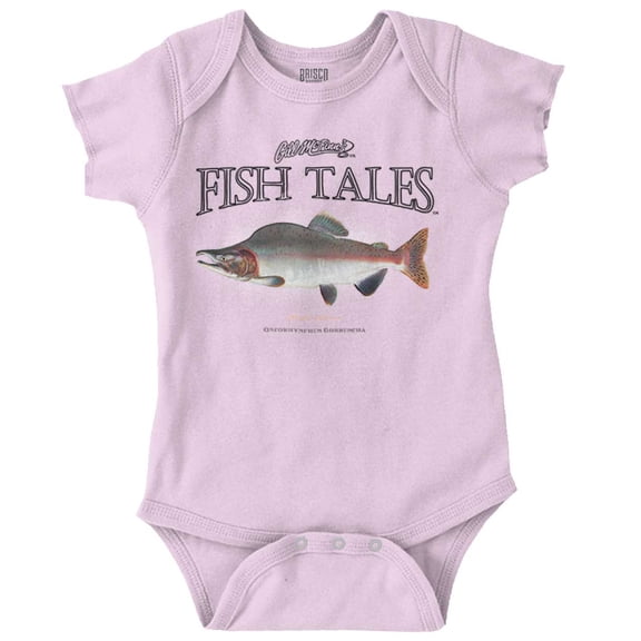 Gill McFinn Salmon Fishing Fisherman Romper Boys or Girls Infant Baby Brisco Brands 12M