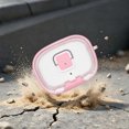 thumbnail image 3 of Earphone Case Covers For Beam/vibe Beam 2/Vibe 200TWS With Carabiner & Holder Transparent Tpu Protective Cover With Lock Clip Lightweight Headphone Sleeve For Sports Travel Daily Use(pink), 3 of 10