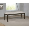 thumbnail image 2 of Pemberly Row 50" Contemporary Wood Dining Bench in Gray/Brown, 2 of 6