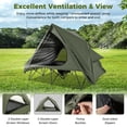 thumbnail image 5 of 2 Person Camping Cot Tent with Wheeled Carry Bag, Foldable Elevated Camping Bed Tent, 5 of 9