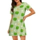 thumbnail image 1 of Disketp St Patrick's Day11 para Camisón Corto de Manga Corta para Mujeres, Camisón Cómodo con Escote Redondo, Bonito y Confortable, 1 of 6