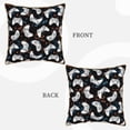 thumbnail image 3 of Xecao Game Print Soft Velvet Decorative Throw Pillow Covers, Square Cushion Cases for Bed, Sofa, Living Room, Car, and Indoor Outdoor Use-16"x16", 3 of 8