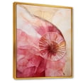 thumbnail image 2 of Designart "Delicate Pink Pottery Spirals" Abstract Spirals Floater Framed Canvas Wall Art, 2 of 5