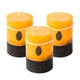 thumbnail image 1 of Rustic Pillar Candles Mottled 3x4'' Home Décor Handmade (3 Packs, Yellow), 1 of 1
