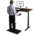 thumbnail image 3 of Uncaged Ergonomics (RUBBK48) Rise Up Electric Height Adjustable Sit/Stand Desk, with Real Bamboo Desktop, Memory, Dual Motors (Black Bamboo Top/Black Frame), 3 of 4