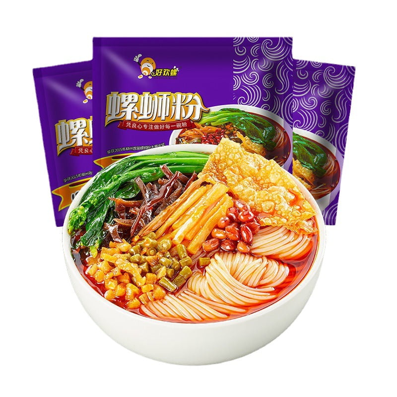 好欢螺螺蛳粉Liuzhou snail noodles 300gx3bags 广西柳州螺蛳粉 Gift Box instant rice  noodles Snail Noodles, Rice Flour, Screw Flour, 螺蛳粉Snail Powder, luo si  Rice Noodles,Boiled Type, Spicy Flavor - Walmart.com