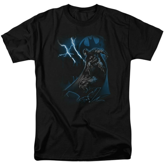 Batman Men's Lightning Strikes T-shirt Black