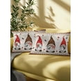 thumbnail image 5 of Outdoor Pillows Waterproof, Boho Gnomes Bedding Throw Pillows with Insert for Couch Sofa Bed, Farmhouse Vintage Geometric Mushroom Brown 12x20 Inch Pillowcases Decorative Patio Pillow Set of 1, 5 of 8