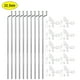 thumbnail image 1 of Varillas de empuje de acero Uxcell Z 1.2 x 450mm(17.7") Cuernos de control estándar de nylon 4 agujeros para DIY 10pcs, 1 of 4