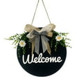 thumbnail image 1 of Visland Door Sign Hanging Rustic Wooden Wear Resistant Home Welcome Sign for Door, 1 of 7
