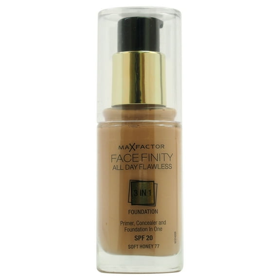 Facefinity All Day Flawless 3 In 1 Foundation SPF20 - # 77 Soft Honey by Max Factor for Women - 1 oz Foundation