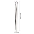 thumbnail image 2 of OULII 2Pcs Eyelashes Tweezer Fine Pointed Tips Metal Grafting Eyelash Extensions Tool for Makeup Tools Women, 2 of 8