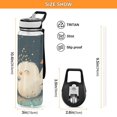 thumbnail image 3 of Sports Water Bottle 1000ML Tritan Food Grade Clear Water Bottle Fitness Outdoor Sports Bike White Cartoon Chicken, 3 of 7