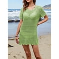 thumbnail image 5 of Michellecmm  Women's Beach Cover Up Dress Solid Color/Contrast Color Cover Up, 5 of 9