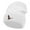 White, variant on Canadian Goose Embroidered 12 Inch Long Knitted Beanie - Red OSFM