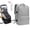 灰色+手动气泵, variant on A spacious travel rucksack featuring a vacuum compression system (with built-in air pump); sturdy and durable, it is ideal for business trips, hiking and camping. Designed for all genders.