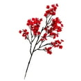 thumbnail image 3 of 47cm Artificial Baby's Breath Single Stem - Plastic Fabric Flower for DIY Vase, Wedding Centerpiece & Home Decor - Bright Red, 3 of 8