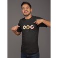 thumbnail image 2 of Donuts Pixel Art Men Black T-Shirt, Male x-Large, 2 of 4