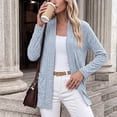 thumbnail image 4 of BUIGTTKLOP Women's Long Sleeve Cardigan Lightweight Casual Open Front Cardigans with Pockets, 4 of 8