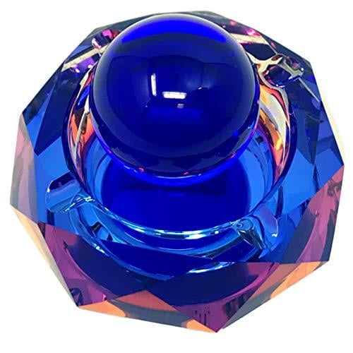 Crystal Ashtray Cigarette Ash Tray Blue Ashtray with Stress Relief