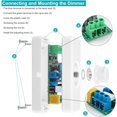 thumbnail image 3 of Adjustable led dimmer switch 100w 220v for incandescent halogen lamps white, 3 of 4
