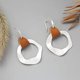 thumbnail image 5 of Pendientes de aro oso de fresa para mujer colgante para niña bolso colgante Electrónica, 5 of 5