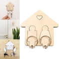 thumbnail image 2 of Family Personalized Key Holder Border Wooden Key Holder With Custom Name Engraving For Wall Mount Perfect For Home Entryway, 2 of 9
