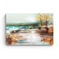 thumbnail image 3 of Startonight Canvas Wall Art Warm Colors Lake Landscape Painting , Framed 24" x 36"&nbsp;, 3 of 6