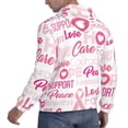 thumbnail image 6 of Pofeuu Breast Cancer Pink Ribbons Awareness (2) Print Mens Casual Hooded Collar Drawstring Hoodies Pullover Sweatshirts Casual Long Sleeve Shirts-3X-Large, 6 of 7