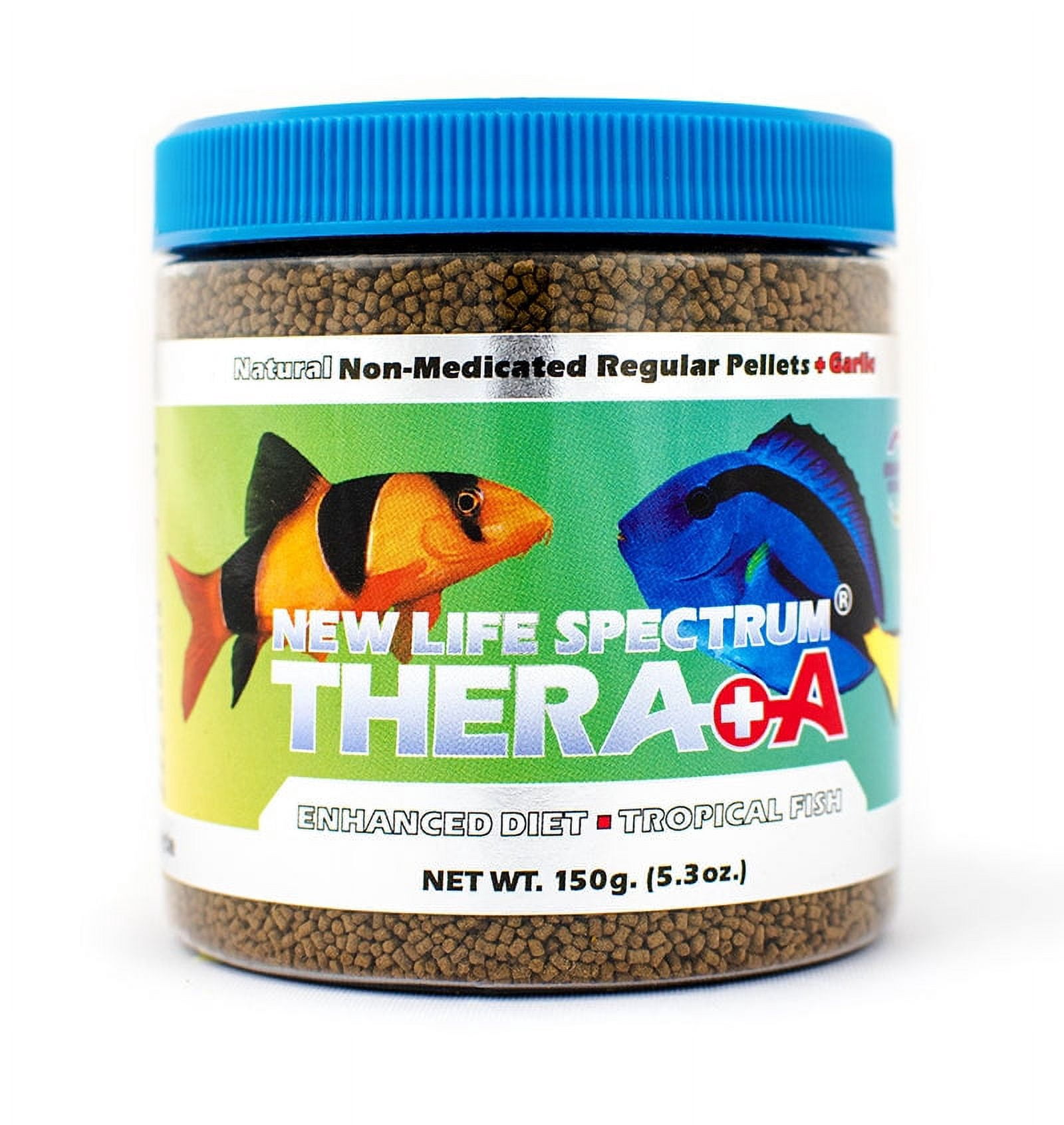 New Life Spectrum Thera+A Regular 1mm Pellet Fish Food for Fresh & Saltwater Fish 600g