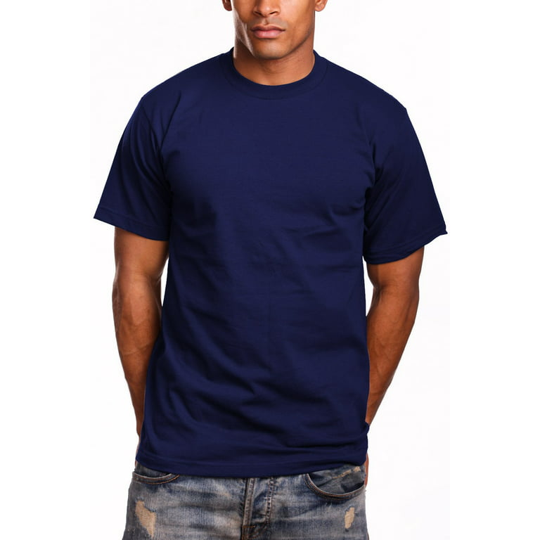 Pro Superheavy Short Sleeve T-shirt,Navy Blue,4XL - Walmart.com