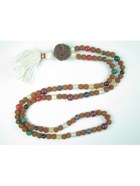 Mogul Healing Mala Nine Planet Navgraha Stones Prayer Yoga Meditation Beads Necklace