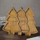 thumbnail image 3 of Wooden Serving Tray Christmas Tree Tray Plate for Home (Pointy Tree Divided), 3 of 5