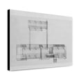 thumbnail image 1 of Canvas Print: Burnette Residence, Sarasota, Florida. Roof Reinforcing Plan, 1 of 3