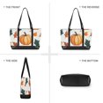thumbnail image 6 of FORMRS Canvas Laptop Tote Bag for Women with 15.6" Computer Compartments Shoulder Handbag, Pumpkins Pattern, 6 of 7