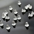 thumbnail image 6 of 100PCS Earring Stopper Silicone Earring Back Soft Clear Earring Parts for Stud Earrings, 6 of 6