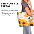 thumbnail image 2 of Fotbe Sunflower 5 Bolsa Tote Estética de Lona con Estampado para Mujer - Bolsa Reutilizable de Hombro Casual para Vacaciones, Compras, Trabajo y Gimnasio, 2 of 8