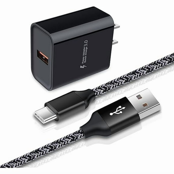 Fast Charger 3.0 Wall Charger for Samsung Galaxy A32 A52 S25 A16 A51 A71 S21 A14 A13 A11 A20 A50 A12 S24 S23 S22 Ultra 5G S20 A15 Note 20 S10 S9,LG Stylo 6 5,Adaptive Block Cube USB Type C Cable Cord