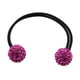 thumbnail image 2 of diadema con pedrería, accesorios para el cabello, coletero, banda elástica para coleta, joyería Rosa roja, 2 of 2