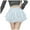 White, variant on Women's Pleated Skater Skirt Basic Casual High Waisted Ruffles Flared Mini Lingerie Skirts (White, S)