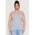 thumbnail image 2 of Womens Plus Size Rib Knit Tank Top, 2 of 4