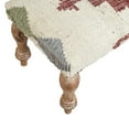 thumbnail image 6 of Ox Bay Hadley 47" Upholstered Indoor Accent Bench, Ivory/Red Kilim, 6 of 8